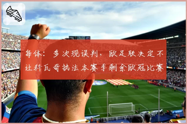 每体：多次现误判，欧足联决定不让科瓦奇执法本赛季剩余欧冠比赛